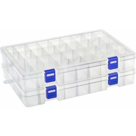 Boîte de rangement Really Useful Box en PP recyclé 1 casier 16 compartiments