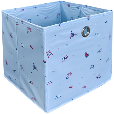 Boite Rangement Tissu Pliable, Organisateur de Tiroir avec Motifs Amusants, Boite de Rangement sous Vetement, Organisateur Armoire Vetement pour Chaussettes, Cravates, Foulards, Bleu