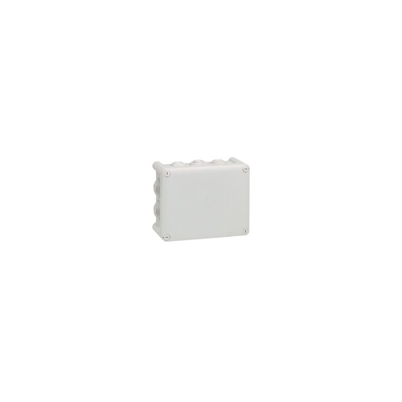 Legrand - LEG92042 boite rectangle 155X110X74 étanche plexo gris - embout (10) -IP55/IK07- 750°C