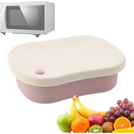 Boîte Repas Adulte,Conteneur Alimentaire en Silicone à 3