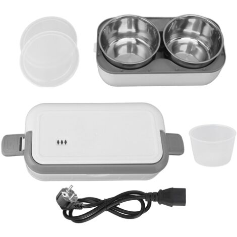 Boîte-repas chauffante électrique portable 0.5L, intérieur inox, pour maison, bureau, voyage et plein air, prise EU 220V