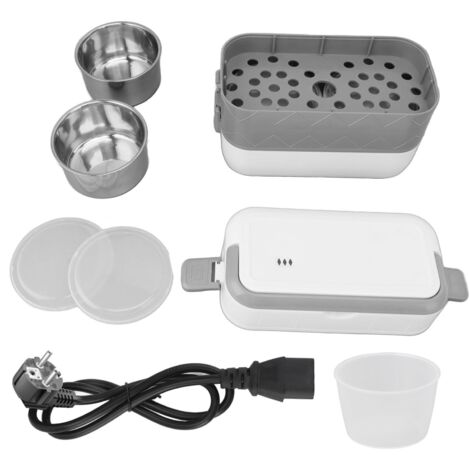 Boîte-repas chauffante électrique portable, intérieur en acier inoxydable étanche, pour bureau, voyage, dortoir, prise UE 220V