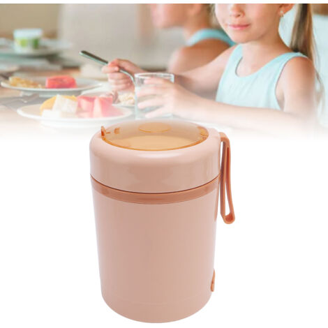 Boîte Repas Électrique USB 600ml en Acier 304 à Température Constante 60°C avec Spoon Rose