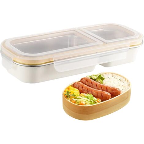 Boîte Repas En Acier Inoxydable,Boîte À Collations Anti Fuites,Rangement