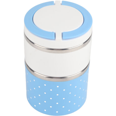 Boîte Repas Isotherme 2 Couches en Acier Inoxydable pour Aliments Chauds