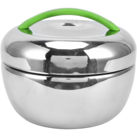 Boîte Repas Isotherme en Acier Inoxydable 1.3L avec Compartiments, Double Paroi pour Conservation Chaud/Froid, 44oz
