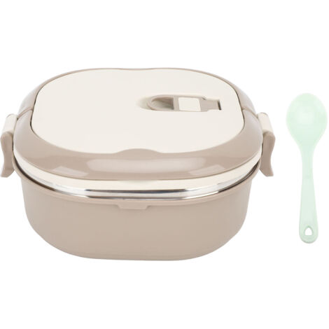 Boîte Repas Isotherme en Acier Inoxydable 304 avec Cuillère, Bento Portable pour École et Bureau