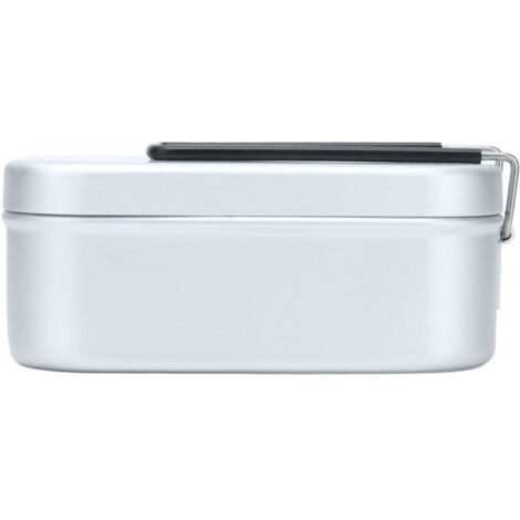 Boîte-repas rectangulaire en aluminium 800 ml, idéale pour camping et pique-nique