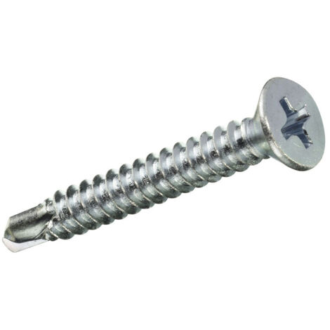 Boîte S 20 Unités. Vis Filetee Tole Cp Autot. Zinc 3.5x25mm Fadix