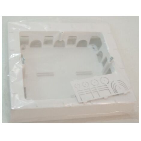 Boîte saillie blanc 2 rangées 2X6modules prof 40mm pour appareillage 45X45mm Altira SCHNEIDER ELECTRIC ALB44458