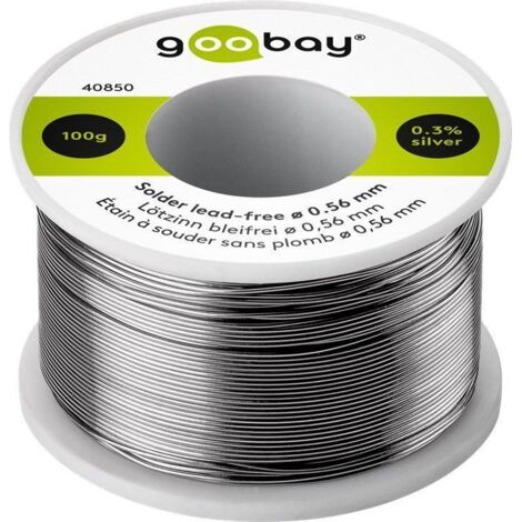 Boîte sans plomb ARGENT + CUIVRE Goobay 0.56mm 100g