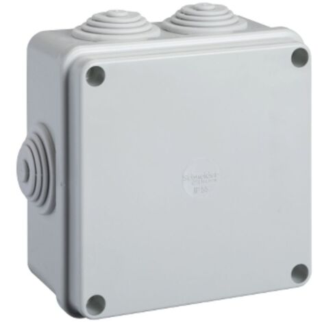 Boîte Schneider IP55 100X100X50 avec embouts SL02500