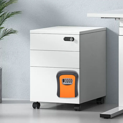 Boîte Sécurité Clé Murale Antivol Porte 5 Clés Boîtier ABS Zinc Antidérobage Orange Protection Pluie Bricolage Maison