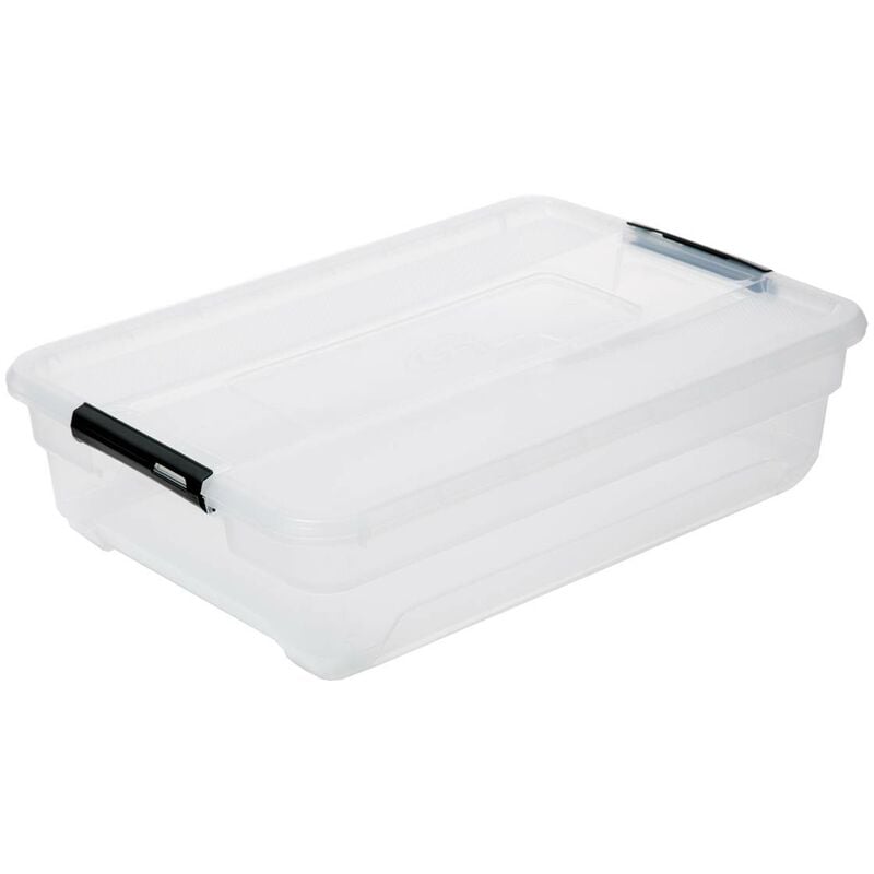 Boîte en plastique transparente 30l solutions+ - 5five