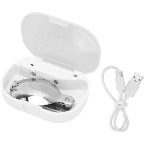 Boîte Stérilisateur UV Portable - Mini Désinfecteur à Lumière Ultraviolet, Rechargeable USB, Arrêt Automatique, Blanc