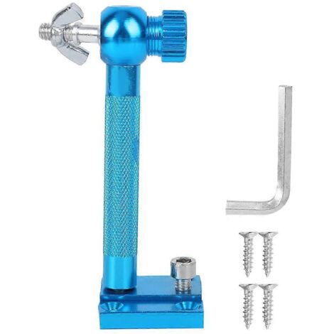 Boîte universelle légère et portable en alliage d'aluminium 2024 avec support pour lampe de nuit et accessoires de pêche (bleu).