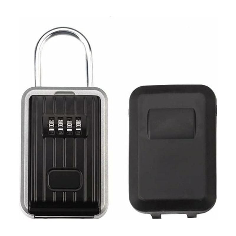 Memkey - Boîte Verrouillage Clé Murale Cadenas Combinaison Étanche Rangement Sûre Clés Alliage D'aluminium Serrure Sécurisée Portable avec Couvercle