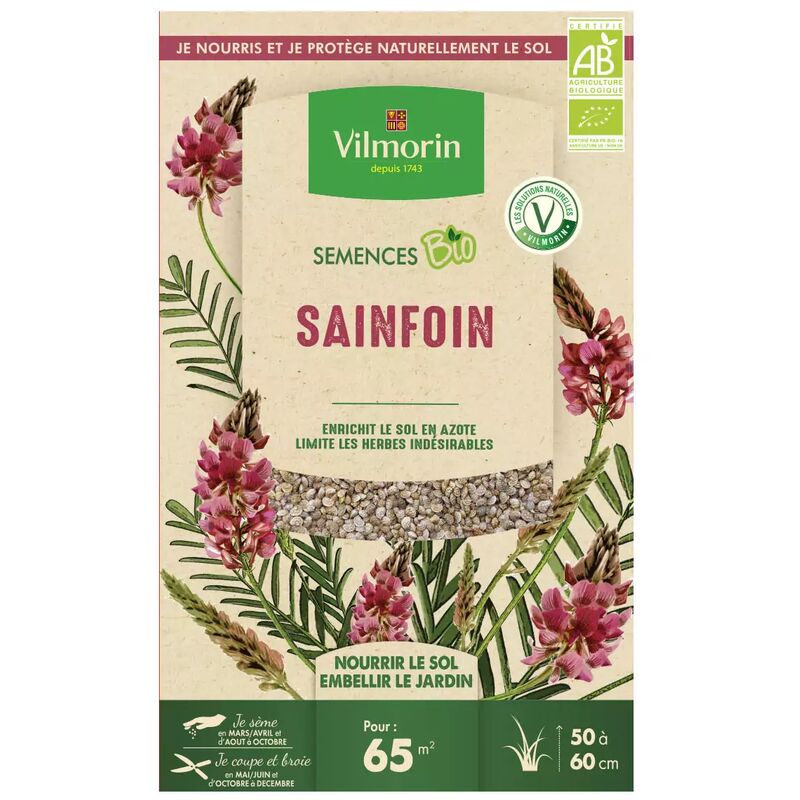 Vilmorin - Graines de Sainfoin bio , boite de 350 grs