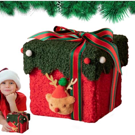 Boîtes à bonbons de Noël, sachets de bonbons pour les fêtes, petites boîtes à friandises, jolies boîtes à bonbons, boîtes cadeaux festives, boîtes à friandises en carton et laine d'agneau pour bonbons