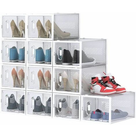 Boîte à chaussures en tissu avec fenêtre - Rangement chaussures