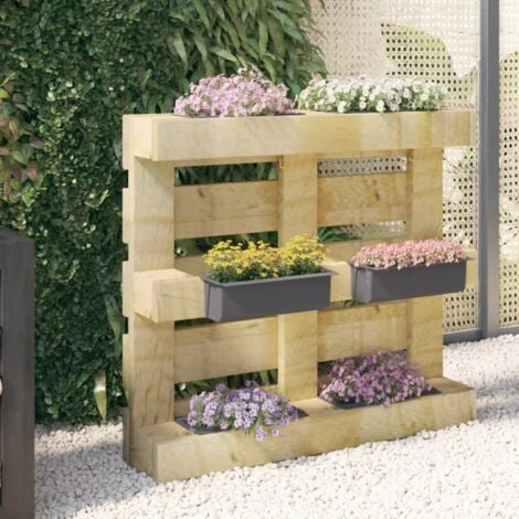 Boîtes à fleurs pour palettes euro 12 pcs Gris 36x13,5x9,5cm PP vidaXL
