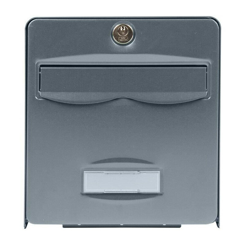 Boîte aux lettres BURG WACHTER BALTHAZAR 2 Portes - Sur pied - Acier galvanisé - Ouverture totale - Anthracite - Fabriqué en