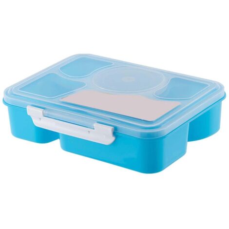 Boîtes à lunch à 5 compartiments en plastique alimentaire résistant à la chaleur et sans BPA, idéales pour le travail.