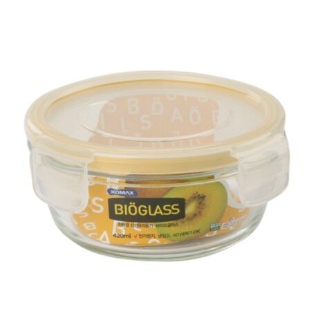 Boîtes à lunch rondes hermétiques en bioverre KOMAX - talla