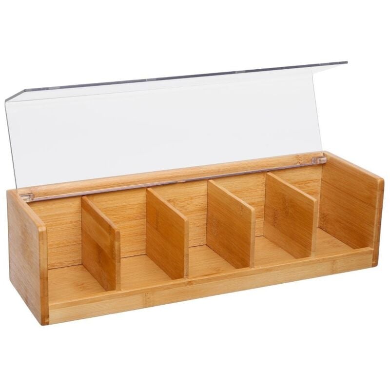 Boîte à thé 5 compartiments bambou - 5five