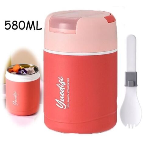 Boîtes Alimentaires Isotherme,Porte-Aliments à Double Couche,Gamelle Thermos Repas Chaud,Boîtes à déjeuner Amovible,pour