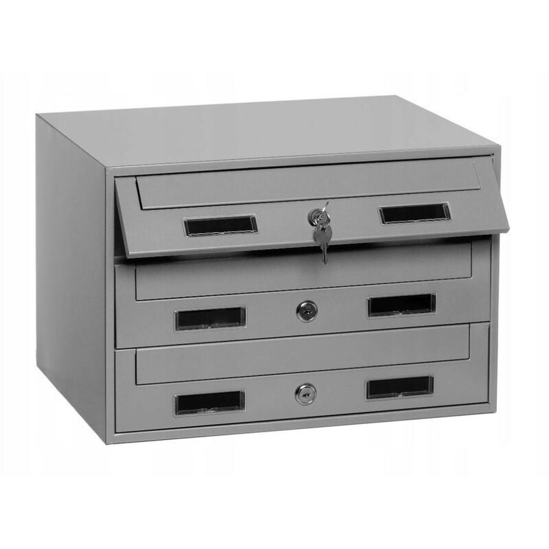 Boîtes aux lettres collective 3 compartiments