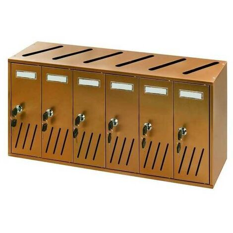 Boîtes aux lettres Vigor alu Ramato K6 6-Box 62X17,5X30