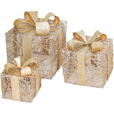 Boîtes Cadeaux de Noël pour Décorations Intérieures et Extérieures