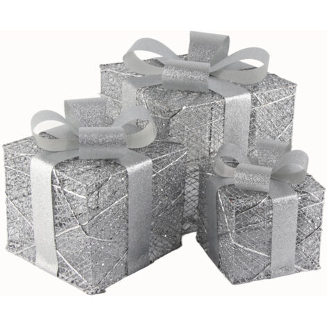 Boîtes Cadeaux de Noël pour Décorations Intérieures et Extérieures