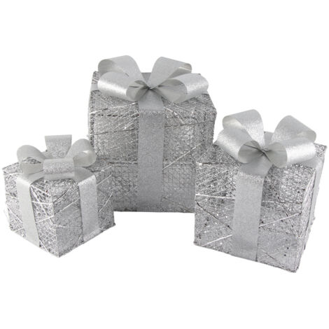 Boîtes Cadeaux de Noël pour Décorations Intérieures et Extérieures Festives