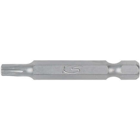 KS TOOLS 911.2771 Boite de 5 embouts de vissage TORX percé L.50mm 1/4'' T7