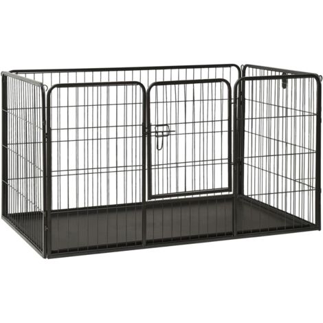 Parc pour Chiots Acier Enclos Extérieur pour Chiots Cage Multi-taille vidaXL