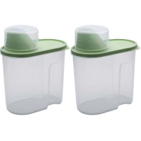 Boîtes de conservation hermétiques pour aliments secs, distributeur de rangement en plastique sans BPA avec bec verseur, verre doseur pour céréales, farine et ingrédients de pâtisserie