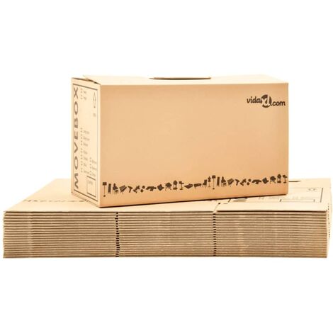 Boîtes de déménagement Carton XXL 20 pcs 60x33x34 cm