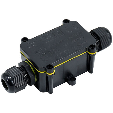 boîtes de jonction étanche IP68, connecteur d'éclairage extérieur de boîte de jonction à 2 voies, connecteur de câble étanche externe de presse-étoupe en plastique de 4 mm à 11 mm