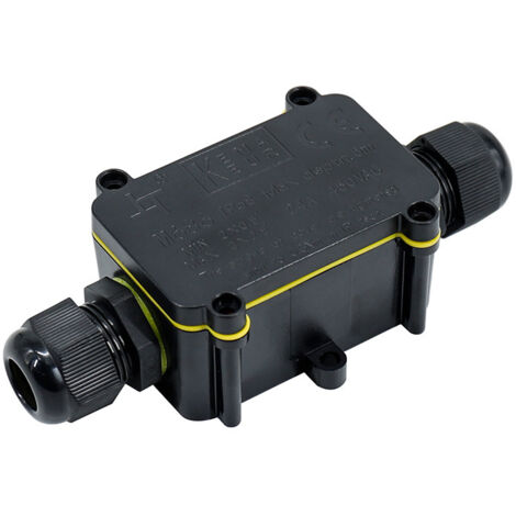 boîtes de jonction étanche IP68, connecteur d'éclairage extérieur de boîte de jonction à 2 voies, connecteur de câble étanche externe de presse-étoupe en plastique de 4 mm à 11 mm