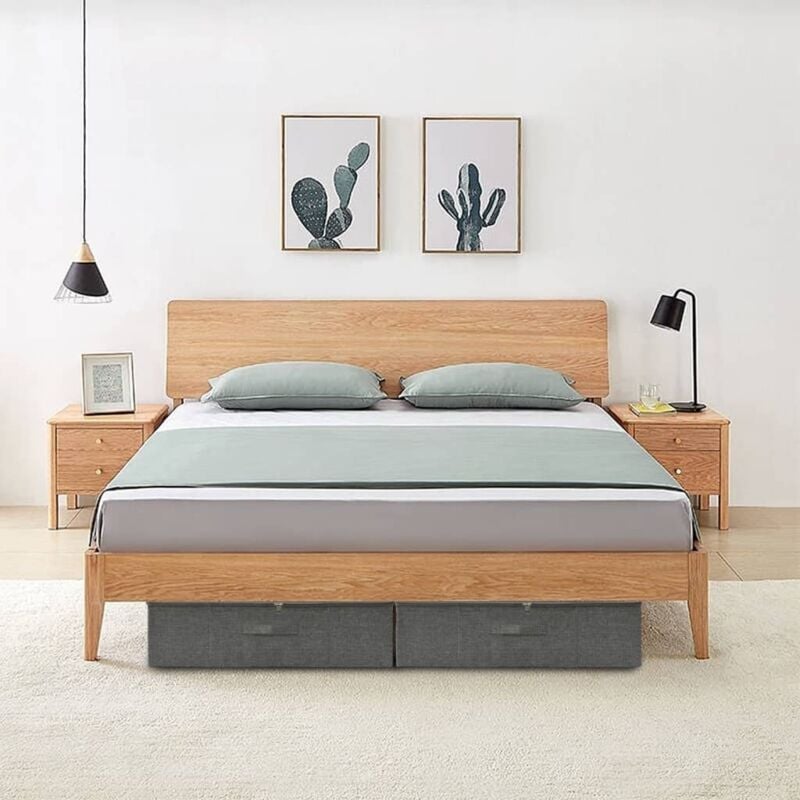 Boîte de rangement Tissu 70x40x18 cm Anthracite Vidaxl