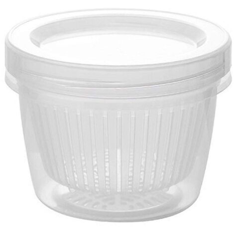 Boîtes de rangement de cuisine, petit panier d'égouttage, boîte de rangement hermétique pour réfrigérateur avec couvercle