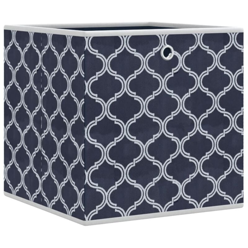 Vidaxl - Boîtes de rangement pliables 4pcs bleu 32x32x32cm tissu intissé