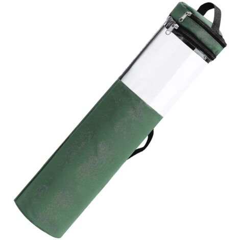 Boîtes de rangement pour papier cadeau et emballage de papier d'emballage - Contiennent jusqu'à 20 rouleaux de 100 cm (40 pouces) - Fenêtre transparente pour visualiser le contenu - Vert