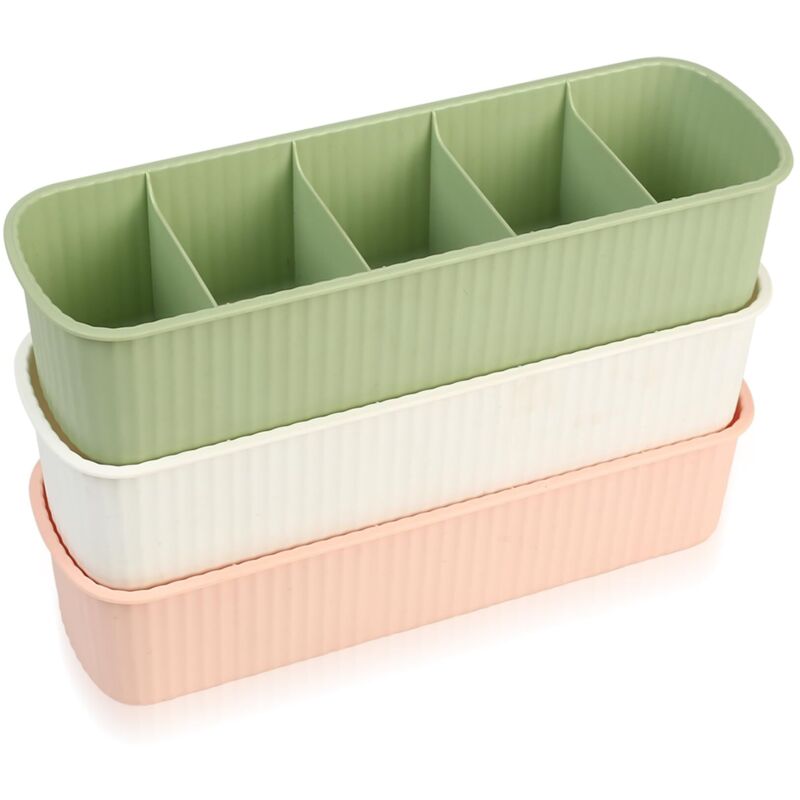 Boîtes de Rangement pour Sous-vêtements Chaussettes, 3 Pièces Organisateur de Tiroir de Placard, Diviseur de Tiroir Organisateur pour Maison,