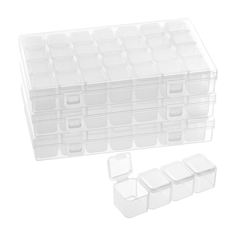 Fei Yu - Boîtes de tri en plastique pour petits objets avec 28 compartiments