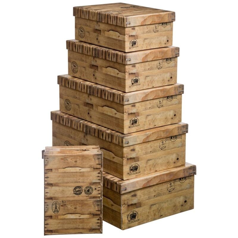 Boîtes effet cagette x6 - 5five