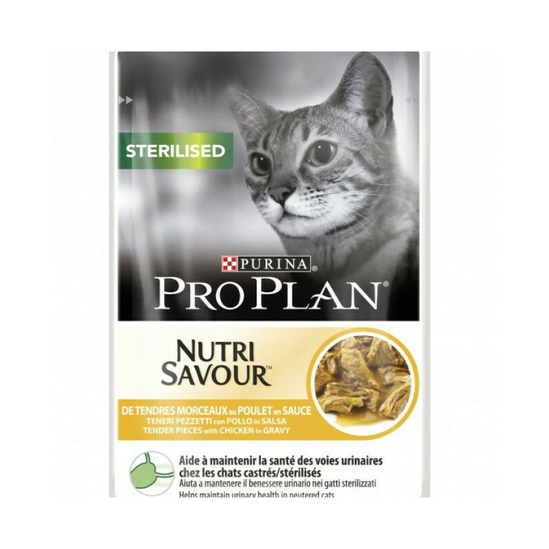 Boîtes pour chats Pro Plan Sterilised Poulet 10 sachets 85 g