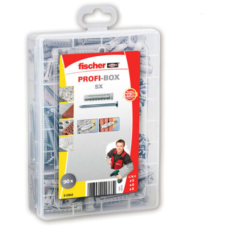 Boitier 90 Bouchons + Vis Sx 5/6/8 + Vis 512642 Fischer.